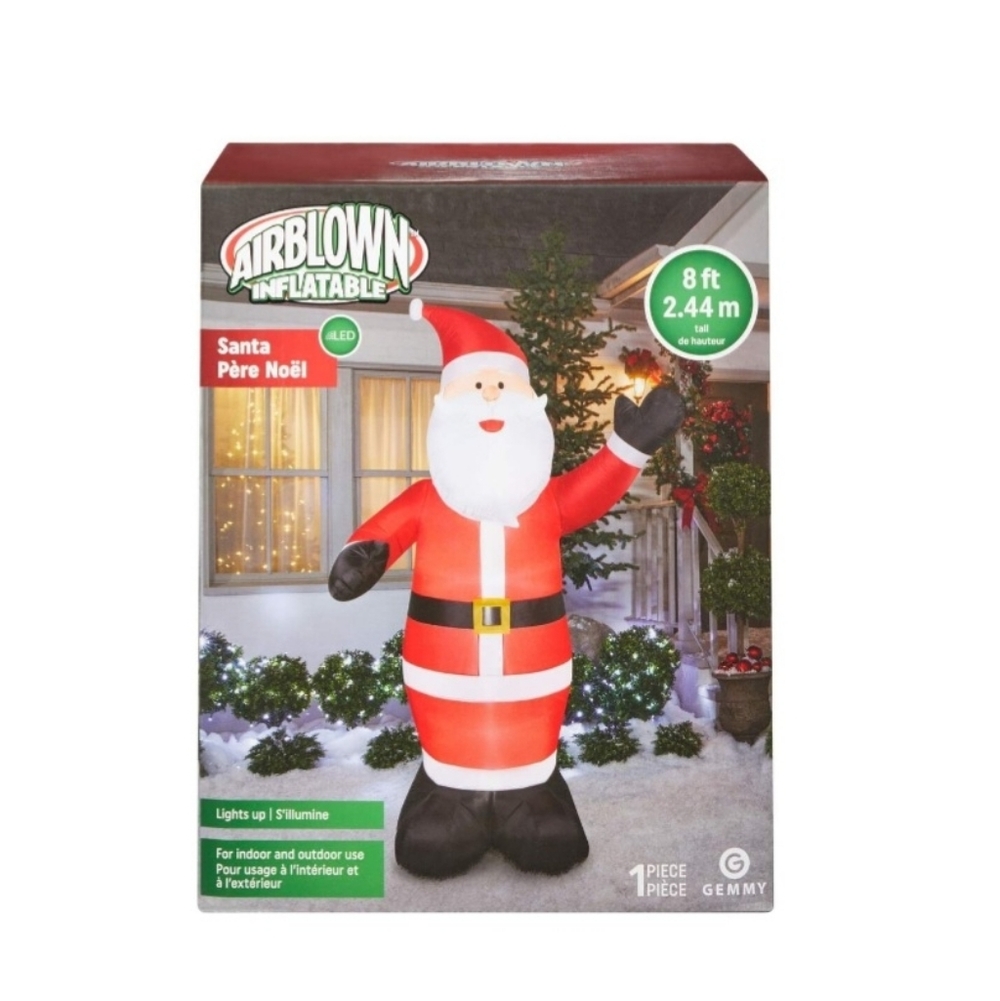 Airblown Inflatable Santa 8ft - Picture 4 of 5